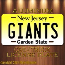  New Jersey GIANTS Aluminum Metal License Plate Tag Football NFC NFL New... - $19.67
