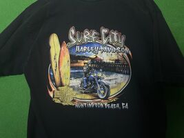 Harley-Davidson H-D HD Beach SS T-Shirt "Surf City” Huntington Beach CA ... - $19.45