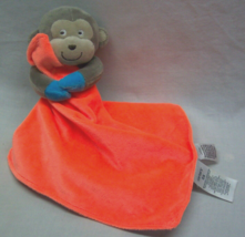 Carter&#39;s MONKEY W/ BRIGHT ORANGE BABY BLANKET LOVEY Plush STUFFED ANIMAL... - £12.34 GBP