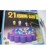 Vintage 1985 Battery Operated 21 Biting Fish Fishing Game COMPLETE WORKS! - $1,049.20 MXN