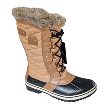 Sorel Tofino II Waterproof Curry Fawn Boots Women&#39;s 10 Faux Fur NL2332-3... - £146.80 GBP
