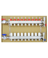 Radiant Heat Manifold 9 Loop PEX Tubing Manifold Hydronic Radiant Floor ... - $325.80 CAD