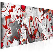 Tiptophomedecor Abstract Canvas Wall Art - Between Waves Narrow - Stretched &amp; Fr - £71.93 GBP+