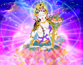 Haunted White Tara Peace prosperity Calm life Changes goddess brings the... - £101.69 GBP