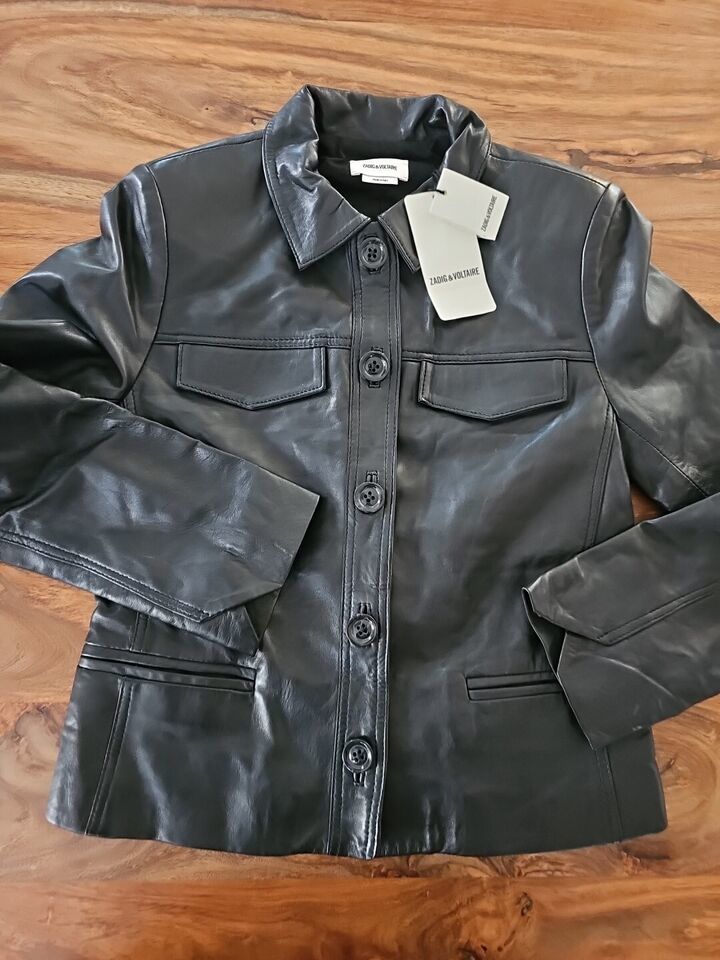 Zadig & Voltaire Liam Perm Leather Jacket and 50 similar items