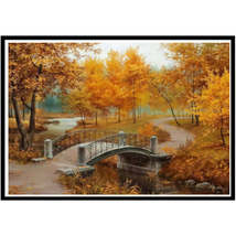 Autumn forest landscape decoration painting - £9.87 GBP