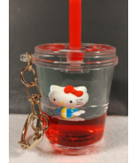 Hello Kitty and Friends Sanrio Pink Milk Tea Glass Keychain Tsunameez Cute - €17,31 EUR