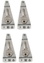 Hillman 88535 Brass Nickel #93 Traditional Single Sided Blank Key (4-Pack) - £5.55 GBP