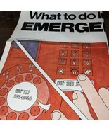 Vintage Emergency Poster Telegraph 1975 - $20.16 CAD