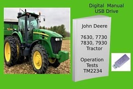 John Deere 7630 7730 7830 7930 Tractor Diagnostic Operation Test Manual See Desc - £18.98 GBP