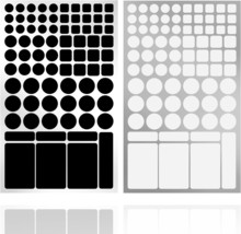 LED Light Blocking Stickers Light Blackout Stickers 2 Sheets Cover White and Bla - £11.39 GBP