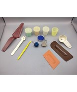 Tupperware Egg Separator Icing Tool Pie Spatula Small Containers Key Chains - $41.61 CAD