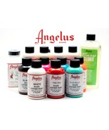 (2 Bottles) of Angelus Acrylic Shoes Boots Handbags Leather Paint Dye 1 oz - $131.47 MXN