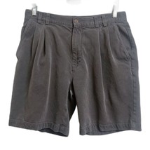 Tommy Bahama Relax 100% Silk Chino Shorts Men&#39;s Size 34 Gray 8&quot; Inseam - $19.79