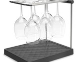 KOHLER K-8628-CHR Wine Glass Drying Rack, Charcoal - £48.19 GBP