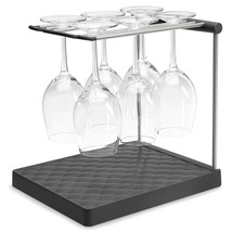 KOHLER K-8628-CHR Wine Glass Drying Rack, Charcoal - £47.95 GBP