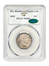 1895 25C PCGS/CAC MS66+ - $5,092.50