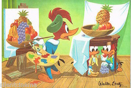 *Woody Wookpecker &amp; Buzz Buzzard Placemat Signed By Walter Lantz (1978) - £98.32 GBP