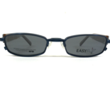 EasyFlip Kinder Brille Rahmen MOD O1074 50 Marineblau Mit Clip Ons 46-18... - $55.57