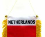 K&#39;s Novelties Netherlands Holland Mini Flag 4&quot;x6&quot; Window Banner w/Suctio... - $2.88