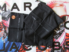 Marc Jacobs Bag Drawstring Jewelry Storage 5 inch x 5 inch Black New - £5.46 GBP