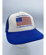 I Support Armed Forces Desert Storm Mesh Trucker Snapback Hat YA Headwear - £10.11 GBP