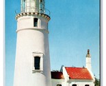 Umpqua Lighthouse Winchester Oregon OR Chrome Postcard G18 - $3.91