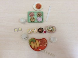 Dollhouse Miniature Classic Traditional Japan Asian Food, Dessert Set. RARE Item - £15.72 GBP