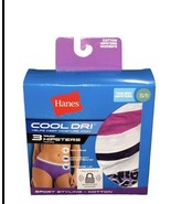 Hanes Hipsters Underwear 3 pack Cool Dri Cotton Tagless Size S/ 5 Women’... - $11.30