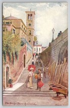 Raphael Tuck The Bridge Stairs Richmond Aquarette Art Postcard M28 - $6.95