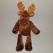 Cuddle Factory Brown Moose Plush 17&quot; Stuffed Animal Toy Christmas Reindeer - £19.74 GBP