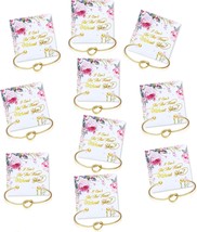 10 Pcs Gold Knot Cuff Bangle Bridesmaid Bracelets - £21.81 GBP