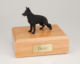 German Shepherd Black Pet Funeral Cremation Urn Avail in 3 Diff Colors &amp; 4 Sizes - £135.85 GBP+