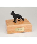 German Shepherd Black Pet Funeral Cremation Urn Avail in 3 Diff Colors &amp;... - £133.39 GBP+