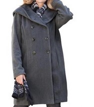 Women&#39;s Church winter outerwear Wool blend trench coat shawl jacket plus 20W 1X - £94.73 GBP