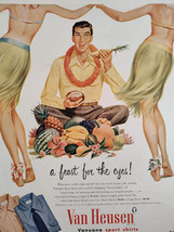 1951 Esquire Original Art Ads Mens Van Heusen Sport Shirts Botany 500 Suits - £8.68 GBP