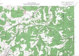 Mineral Point Quadrangle Missouri 1958 USGS Topo Map 7.5 Minute Topographic - $23.99