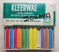 Vintage Binney &amp; Smith Kleerwae Colored Dustless Chalk Missing One Stick - $15.83