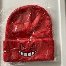 Gengar Beanie Red! Fits most stitched Skullcap Cap Inspired by Pokemon Tcg  - $11.88