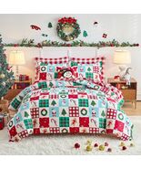 3pcs Christmas Comforter Set Queen Size, Xmass and Santa Queen- 88&quot;x88&quot; ... - $80.83 CAD
