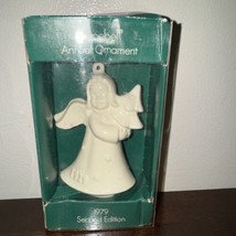 Vintage Goebel 1979 Annual Ornament Porcelain Angel Holding Christmas Tree - £7.07 GBP