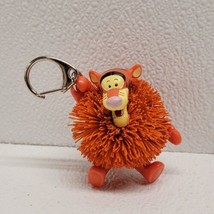 Disney Tigger Koosh Orange Keychain Vintage 1998 Oddzon Silver Clip - £10.95 GBP