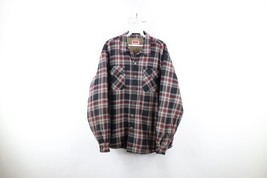 Vtg Wrangler Mens Large Distressed Fleece Lined Flannel Shirt Jacket Jac... - $738.87 MXN