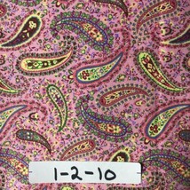 Paisley Fabric Light Pink by the Yard  (1-2-10) one yard left - $9.41