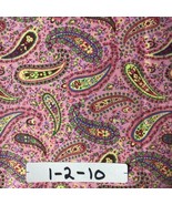 Paisley Fabric Light Pink by the Yard  (1-2-10) one yard left - £7.39 GBP