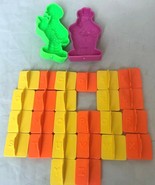 Play Doh Accessory Lot Letters alphabet Orange Yellow Big Bird Sesame St... - $25.65 CAD