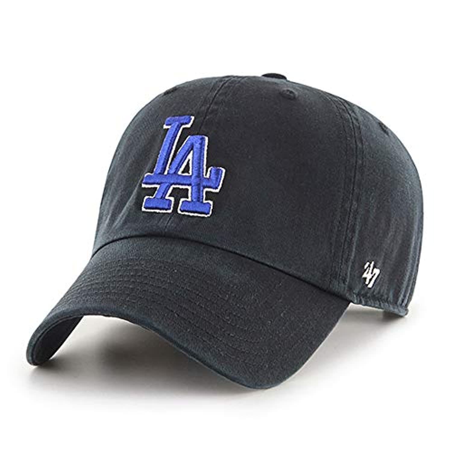 &#39;47 MLB Los Angeles Dodgers Clean Up Adjustable Hat Black - $28.99
