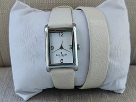 Kate Spade Women Wristwatch Wrap White Leather Strap Wrist Watch Analog ... - £74.27 GBP