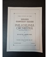 The Philadelphia Orchestra 48th Season 1947-48 Eugene Ormandy Playbill P... - $714.71 MXN