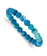 Chisel 8mm Blue Fire Agate Beaded Stretch Bracelet - $40.16